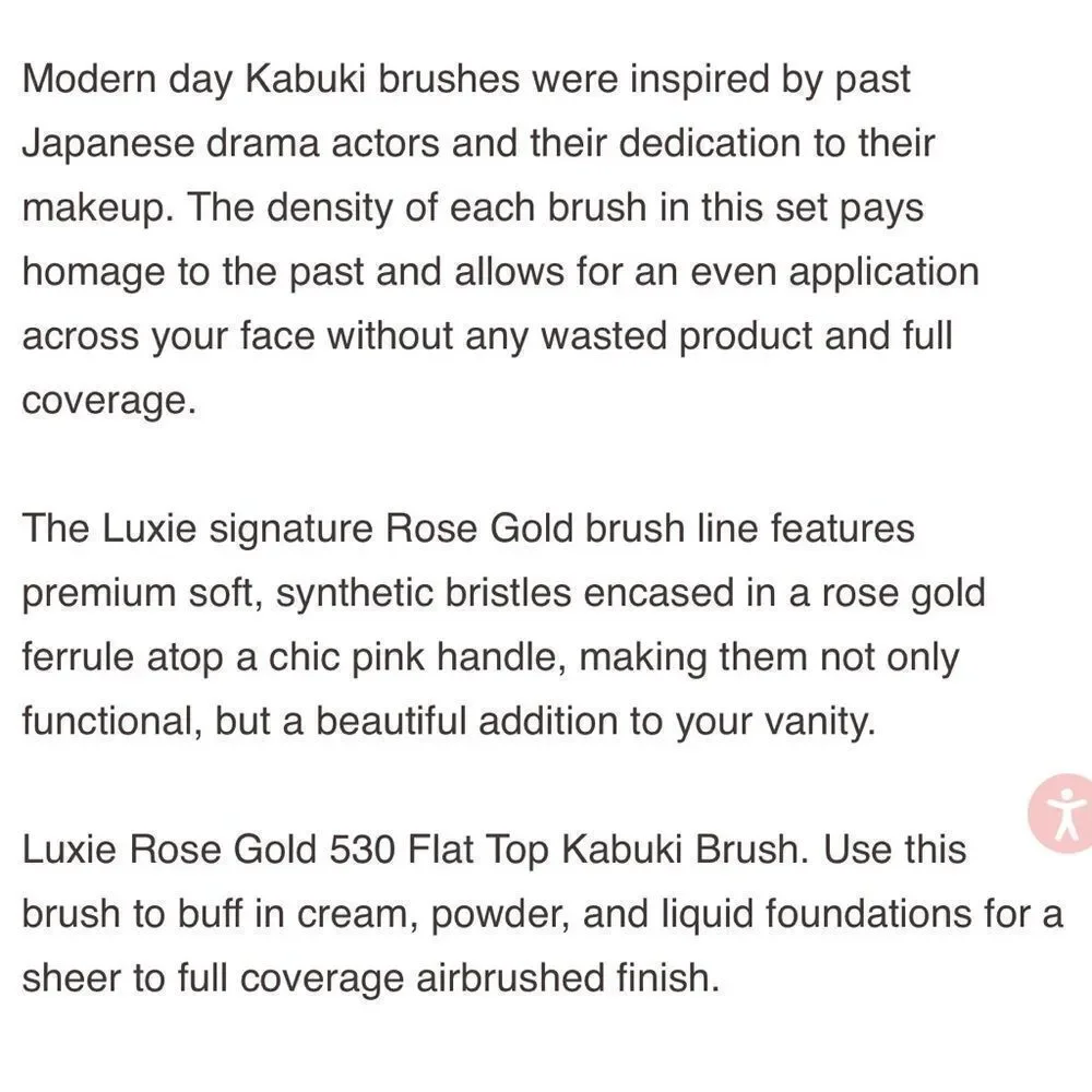 Luxie Coral Handle Makeup Brush